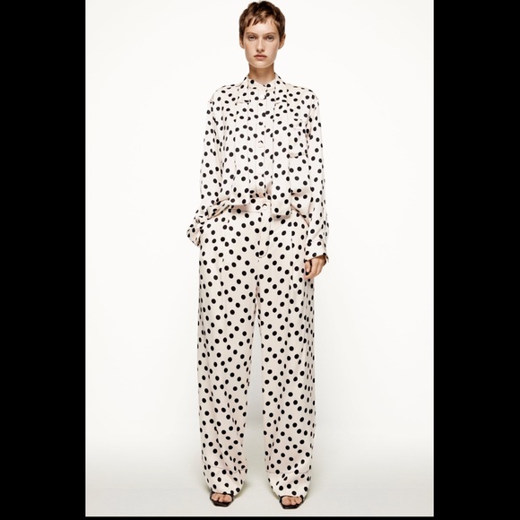 Zara Pants - Zara polka dot pants limited edition